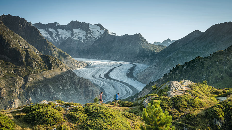 Wandern in der Aletschregion © Pascal Gertschen