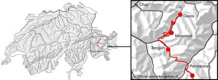 Graubünden-Cross-Trailrun, Davos - Pontresina, Profil