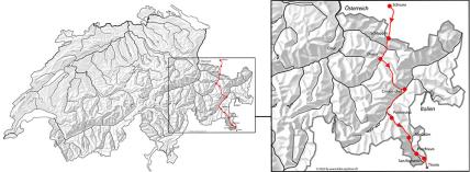 Map Via Valtellina, komplett/mittel