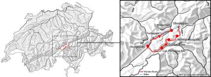 Karte 4-Quellen-Weg Wanderung