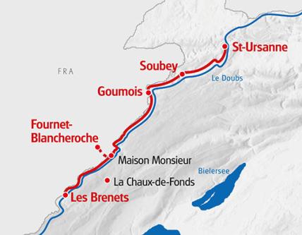 Karte: Au fil du Doubs