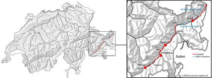 Karte: Weitlanglaufen Engadin