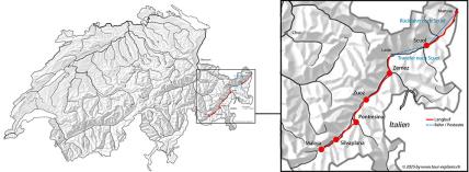 Karte: Weitlanglaufen Engadin patgifica