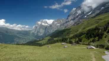 Blick von der kleinen Scheidegg, Gravel Jungfrau