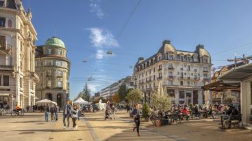 Zentralplatz, Biel © Tourismus Biel Seeland | Stefan Weber