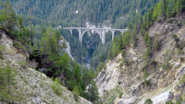 Graubünden-Cross-Trailrun, Blick von Jenisberg