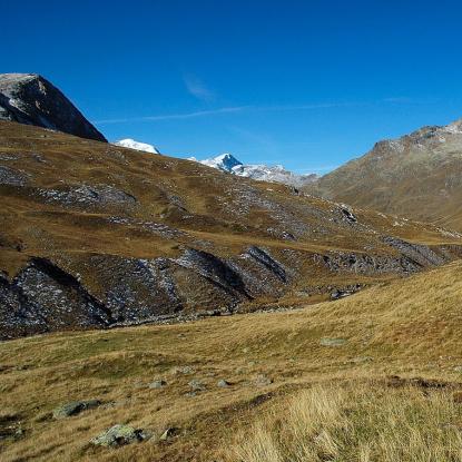 Zweiländertour, Abfahrt von la Stretta Zweiländertour, Abfahrt von la Stretta